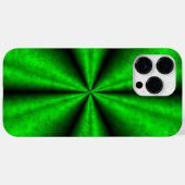 緑の虹を象の皮の革のオプティックに Case-Mate iPhoneケース (裏面 (横))