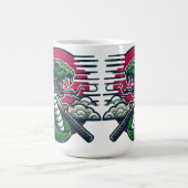 緑の蛇 コーヒーマグカップ (中央)