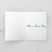 緑の蝶と靴 カード (内部)