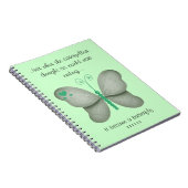 緑の蝶ノート ノートブック (右側)