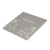 緑の蝶フローラタイル タイル (側面)