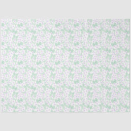 緑の蝶結びと紫のドット 薄葉紙