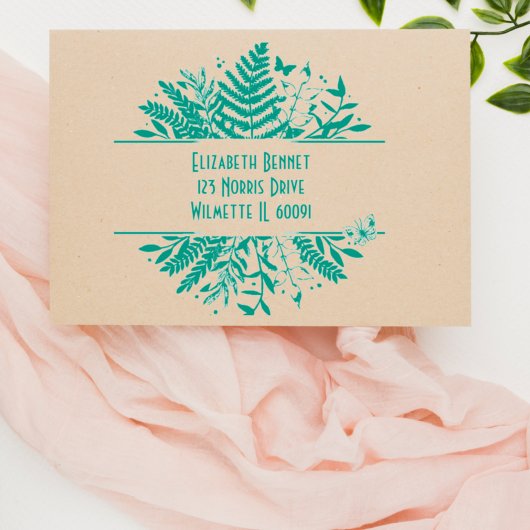 緑の蝶 セルフインキングスタンプ