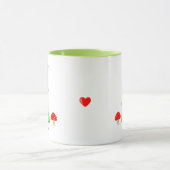 緑の衣装を着たかわいい小人 マグカップ (中央)