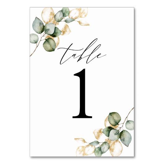 緑の表の番号 テーブルナンバー (正面)