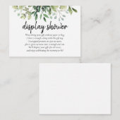 緑の表示シャワーギフト要求エンクロージャ エンクロージャーカード (正面/裏面)