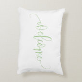 緑の装飾用クッション、両面グリーンと白12x16インチ アクセントクッション (裏面(縦))