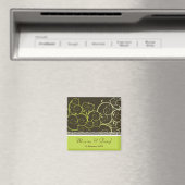 緑の装飾用スパイラル春つる植物の日付を保存 マグネット (インサイチュ (食洗機))