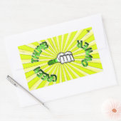 緑の親指(ガーデニング)の長方形のシール 長方形シール (封筒)