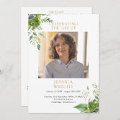 緑の記念葬祭令 プログラム (正面/裏面)