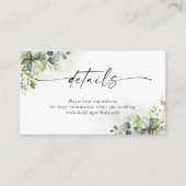 緑の詳細エンクロージャカード エンクロージャーカード (正面)