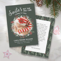 緑の誕生統計クリスマスフォトベビーシャワー