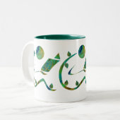 緑の読者のマグ ツートーンマグカップ (正面左)