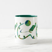 緑の読者のマグ ツートーンマグカップ (中央)