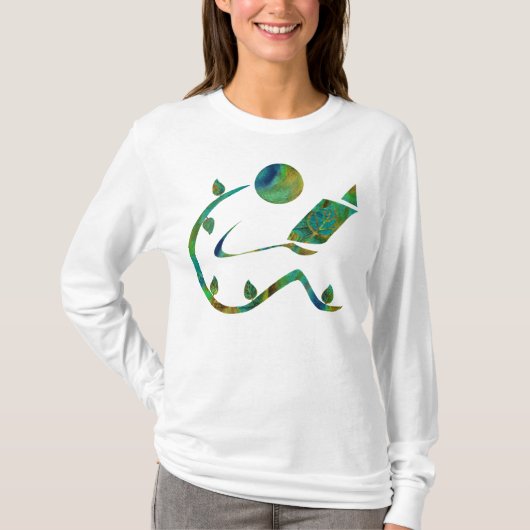 緑の読者者はワイシャツ味方しました Tシャツ (正面)