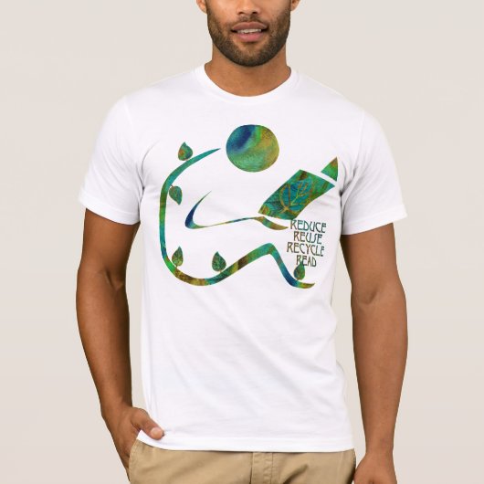 緑の読者4 x4 Rのワイシャツ Tシャツ (正面)