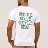 緑の読者4 x4 Rのワイシャツ Tシャツ (裏面)