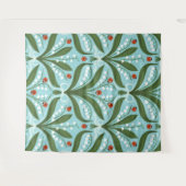 緑の谷のユリとテントウムシの対称性 タペストリー (正面(横))