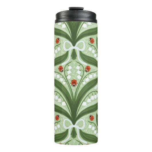 緑の谷のユリとテントウムシの対称性 タンブラー (正面)