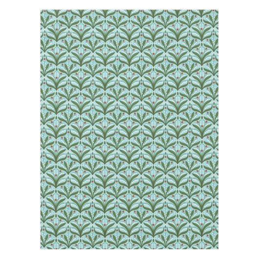 緑の谷のユリとテントウムシの対称性 テーブルクロス (正面)