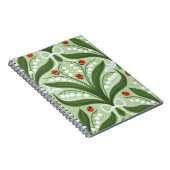 緑の谷のユリとテントウムシの対称性 ノートブック (右側)