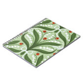 緑の谷のユリとテントウムシの対称性 ノートブック (左側)