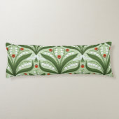 緑の谷のユリとテントウムシの対称性 ボディピロー (裏面)