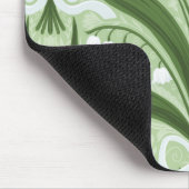 緑の谷のユリとテントウムシの対称性 マウスパッド (コーナー)