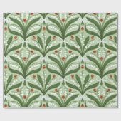 緑の谷のユリとテントウムシの対称性 ラッピングペーパー (フラット)