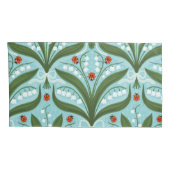 緑の谷のユリとテントウムシの対称性 枕カバー (裏面-右)