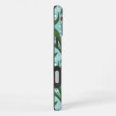 緑の谷のユリとテントウムシの対称性 iPhoneケース (右側面)