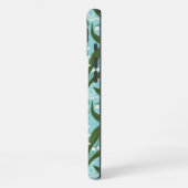 緑の谷のユリとテントウムシの対称性 iPhoneケース (左側面)