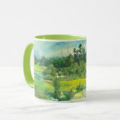 緑の谷の水色 マグカップ (正面左)