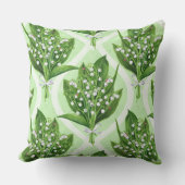 緑の谷の花のユリの花束 クッション (正面)