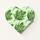 緑の谷の花のユリの花束 ノートブック (裏面)