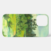緑の谷絵画の水の色の電話ケース iPhoneケース (裏面横)