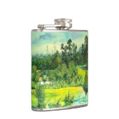 緑の谷絵画の水色 フラスク (右)