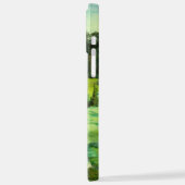 緑の谷絵画の水色 iPhoneケース (左側面)