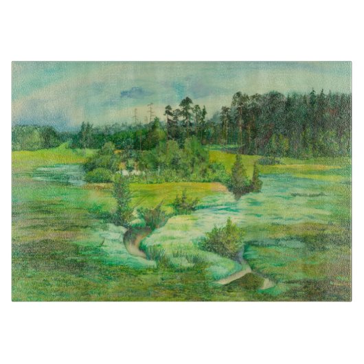 緑の谷 カッティングボード (正面)