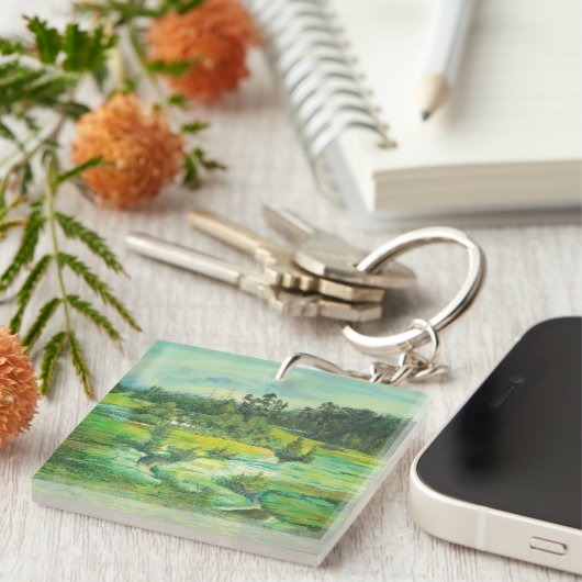 緑の谷 キーホルダー (正面右)