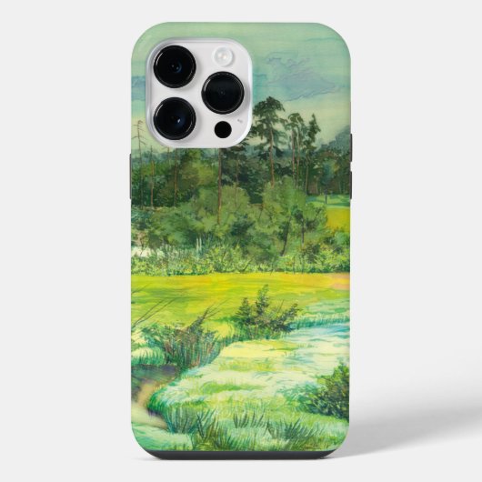 緑の谷 iPhoneケース (裏面)