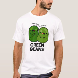 緑の豆が面白いことに嫉妬している豆パンのしゃれ Tシャツ