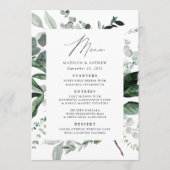 緑の豊かなディナ結婚ー メニュー (正面)