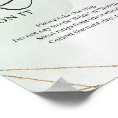 緑の豊かな多肉植物に指輪をはめて ポスター (角)