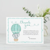 緑の象の赤男女兼用ちゃんシャワー サンキューカード (スタンド正面)