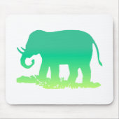 緑の象 マウスパッド (正面)