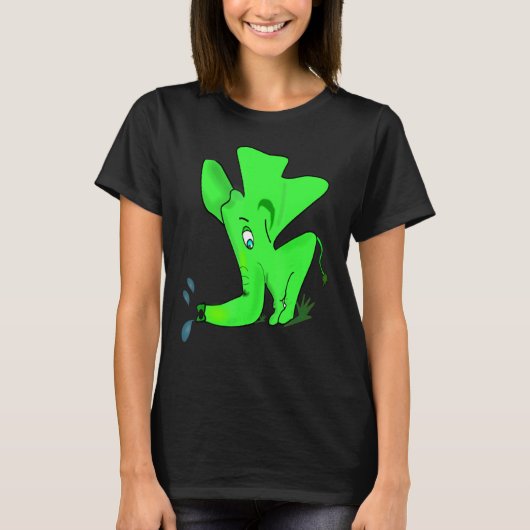 緑の象 Tシャツ (正面)