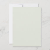 緑の財布のゲームの中に何があるブライダルシャワー 招待状 (裏面)