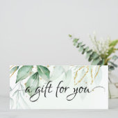 緑の贈り物証明書 (スタンド正面)