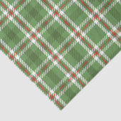 緑の赤いクリスマスプレッドパターン 薄葉紙 (詳細)